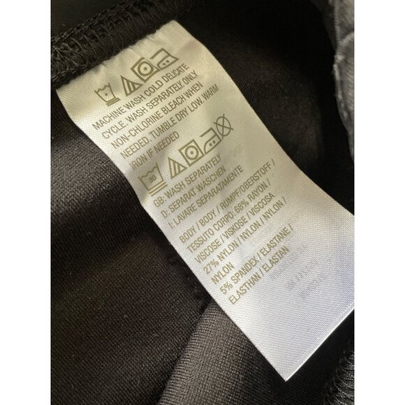 Belle by Kim Gravel Reg Coastal Crop Perfect Ponte Pants Women Plus 26 Black NEW - Picture 6 of 7